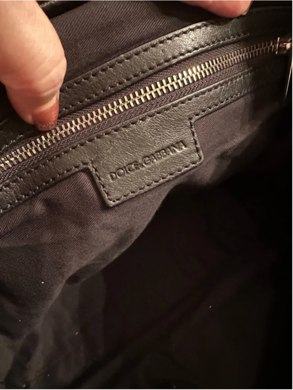 Dolce & Gabbana Black Leather Crossbody Messenger Bag w/ Silver Hardware